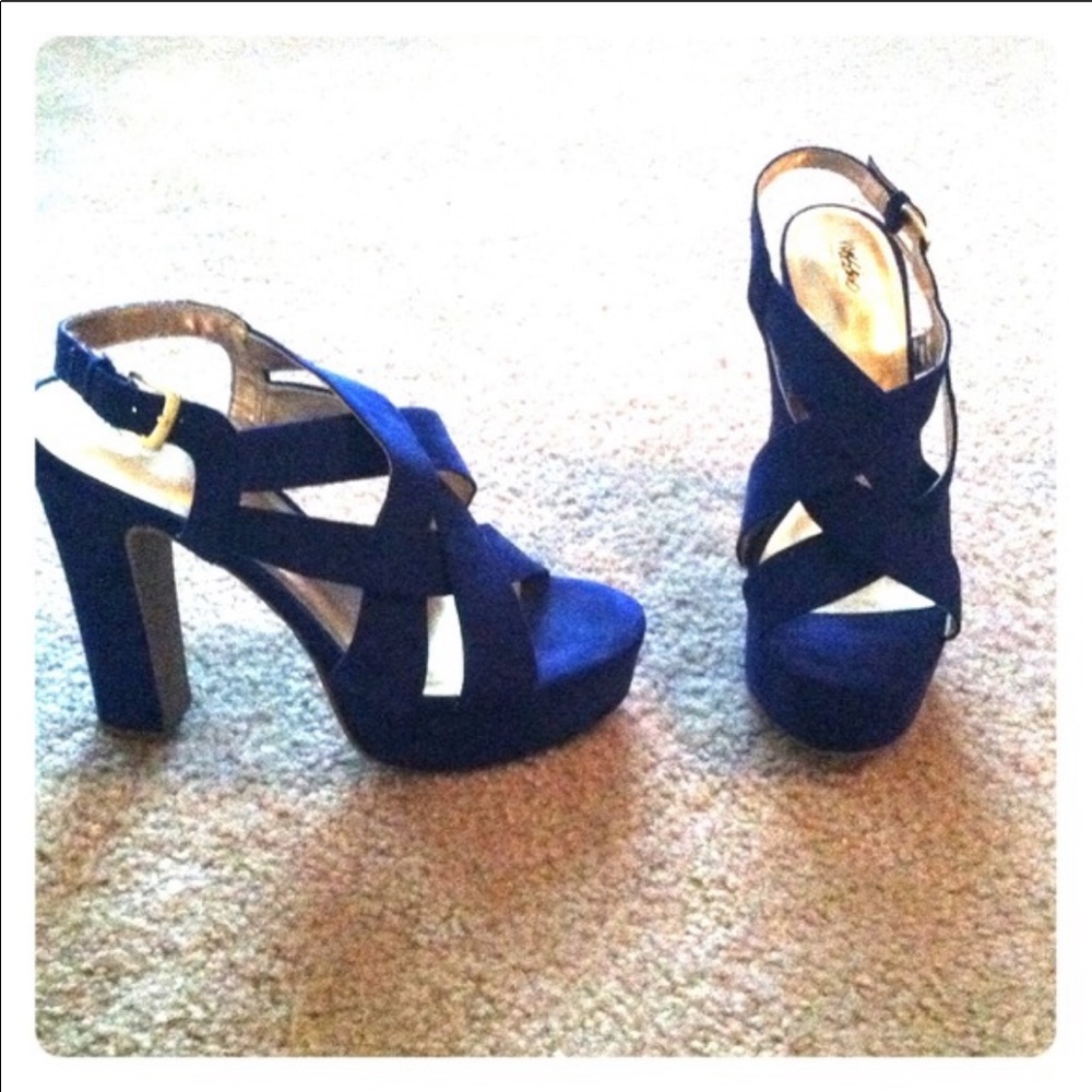 Royal blue Mossino sandals